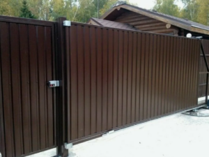 Механические откатные ворота 6000х1750